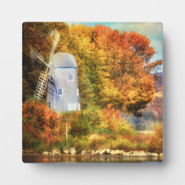 Herbst auf dem Fluss Fotoplatte