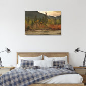 Herbst auf dem Fluss Leinwanddruck (Insitu (Schlafzimmer))