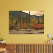 Herbst auf dem Fluss Leinwanddruck (Insitu (Wohnzimmer))