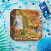 Herbst auf dem Fluss Pappteller (Party)