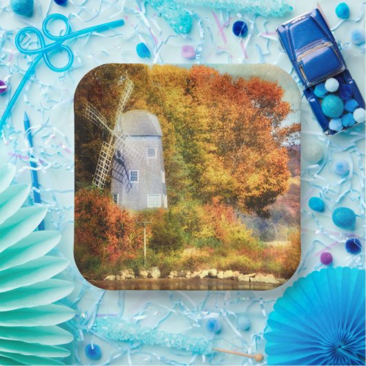 Herbst auf dem Fluss Pappteller (Party)