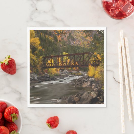 Herbst auf dem Fluss Serviette (Beispiel)