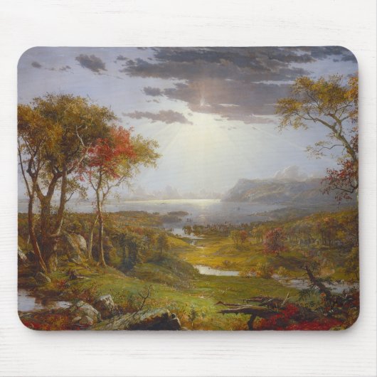 Herbst auf dem Hudson Mousepad (Vorne)