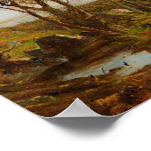 Herbst, Auf dem Hudson River von Jasper F. Cropsey Poster (Ecke)