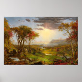 Herbst, Auf dem Hudson River von Jasper F. Cropsey Poster (Vorne)