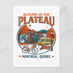 Herbst auf dem Plateau Montreal Quebec Postkarte