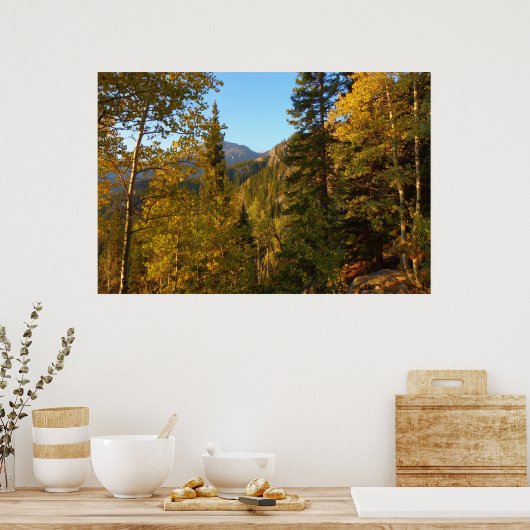 Herbst auf dem Weg zum Traumsee Poster (Küche)