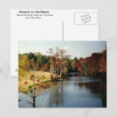 Herbst auf der Bayou Postkarte (Vorne/Hinten)