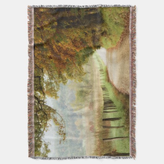 Herbst auf einer Landstraße Decke (Vorderseite Vertikal)