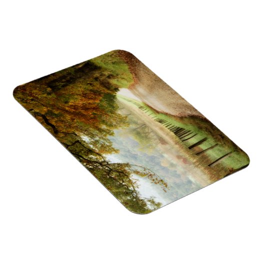 Herbst auf einer Landstraße Magnet (Rechte Seite)