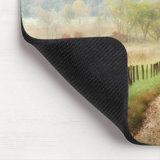 Herbst auf einer Landstraße Mousepad (Ecke)