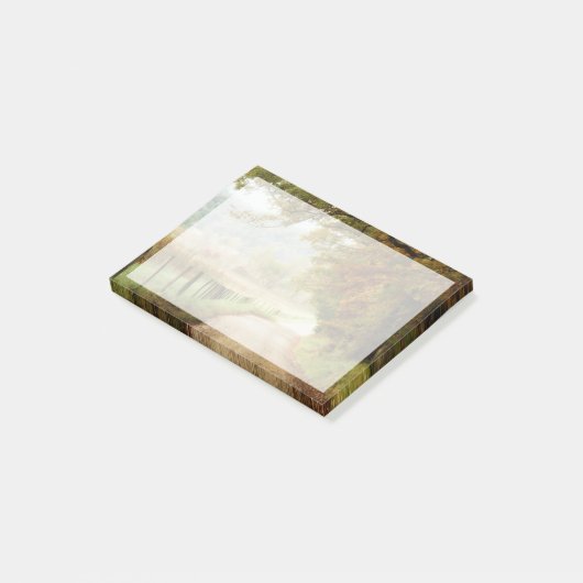 Herbst auf einer Landstraße Post-it Klebezettel (angewinkelt)