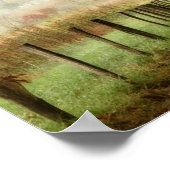 Herbst auf einer Landstraße Poster (Ecke)