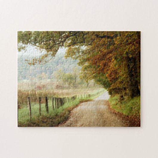 Herbst auf einer Landstraße Puzzle (Horizontal)