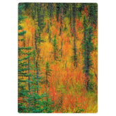 Herbst auf einer Wiese Klemmbrett (Rückseite)