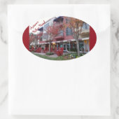 Herbst auf Hilton Head Island - Hafenstädte Ovaler Aufkleber (Tasche)