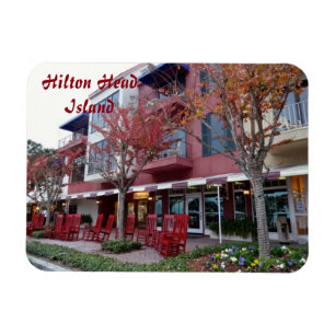Herbst auf Hilton Head Island - Harbour Town Shops Magnet