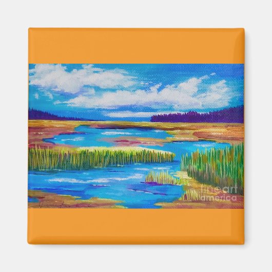 Herbst auf Phillips Lake Magnet (Vorne)