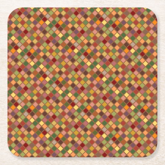 Herbst auf Platz Rechteckiger Pappuntersetzer (Vorderseite)