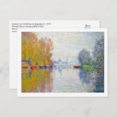 Herbst auf Seine in Argentinien am Monet Postkarte (Vorne/Hinten)
