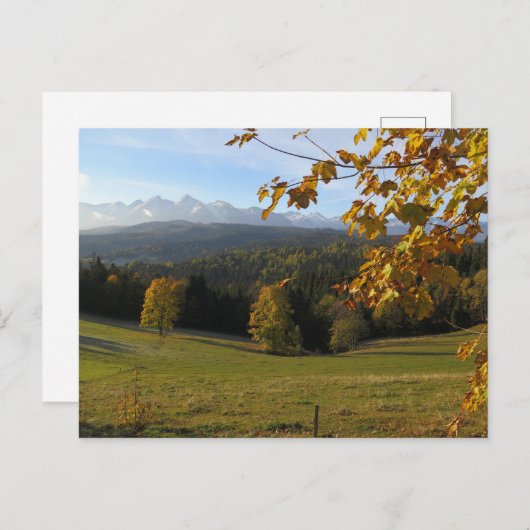Herbst auf Spisz-Poster Postkarte (Vorne/Hinten)