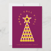 Herbst auf Weihnachten Grußkarte - Candy Corn Tree Karte (Vorderseite)