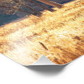 Herbst auf Wiese Fotodruck (Ecke)