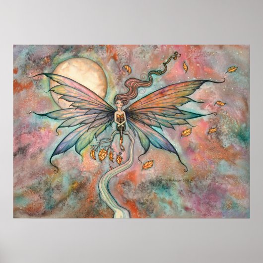 Herbst August Fairy Fantasy Art von Molly Harrison Poster (Vorne)