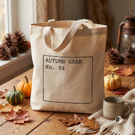 Herbst-Ausrüstung moderne Typografie schwarz Tragetasche