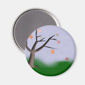 Herbst autumn magnet (Vorderseite/Rückseite)