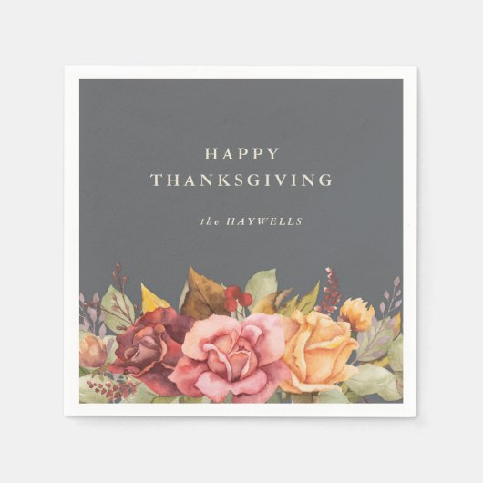 Herbst/Autumnal-Erntedank Serviette (Vorderseite)