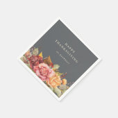 Herbst/Autumnal-Erntedank Serviette (Ecke)