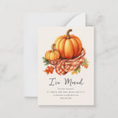 Herbst Autumnal Pumpkins | Neue Zuhause-Adresse Mitteilungskarte (Vorderseite)
