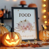 Herbst Baby Dusche Food-Zeichen Poster