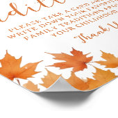 Herbst Baby Duwer Family Tradition Spiel Poster (Ecke)