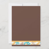 Herbst-Baby-Fall-Couture-Baby-Duschen-Einladung Einladung (Rückseite)