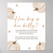 Herbst Baby Shooting-Spielzeichen Poster (Vorne)