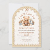 Herbst-Babyshower 'Cutie Pie' Einladung (Vorderseite)