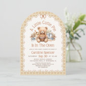 Herbst-Babyshower 'Cutie Pie' Einladung (Stehend Vorderseite)