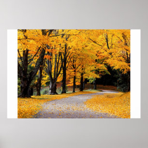 Herbst-Bahn Poster