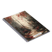 Herbst-Bambuspfad-Tuschewaschung Notizblock (Rechte Seite)