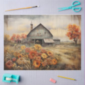 Herbst-Barszene Seidenpapier (Basteln)