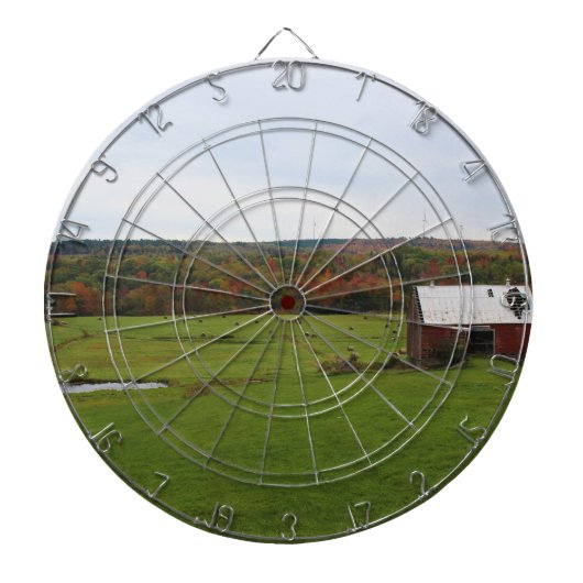 Herbst-Bauernhof Dartscheibe (vorne)