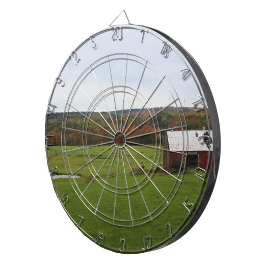 Herbst-Bauernhof Dartscheibe (Vorderseite rechts)