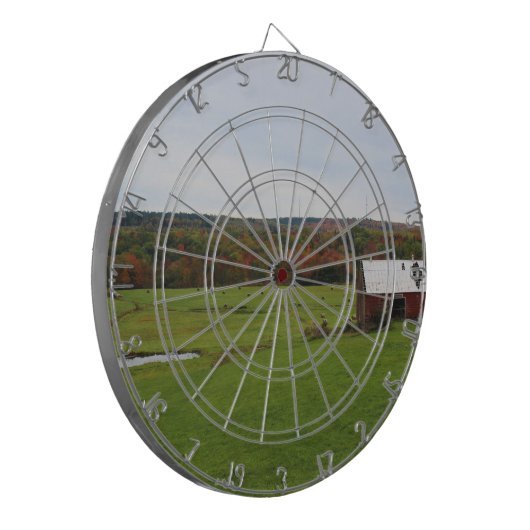 Herbst-Bauernhof Dartscheibe (Vorderseite Links)