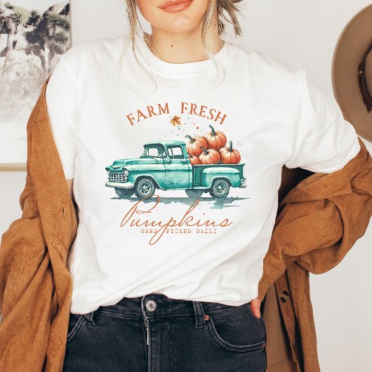 Herbst, Bauernhof Frische Pumpkins Frauen T-Shirt
