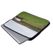 Herbst-Bauernhof Laptopschutzhülle (Vorne Knopf)