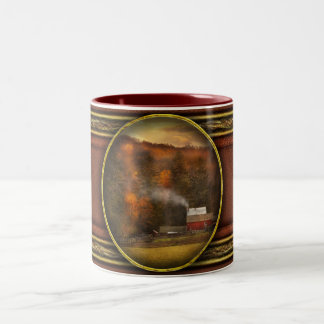 Herbst - Bauernhof - Morristown, NJ - Charmante La Zweifarbige Tasse