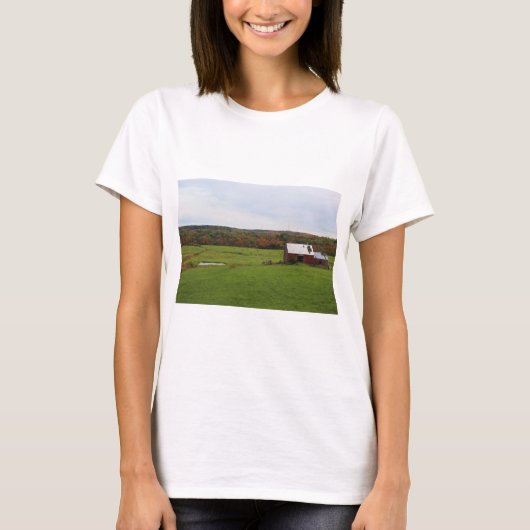 Herbst-Bauernhof T-Shirt (Vorderseite)