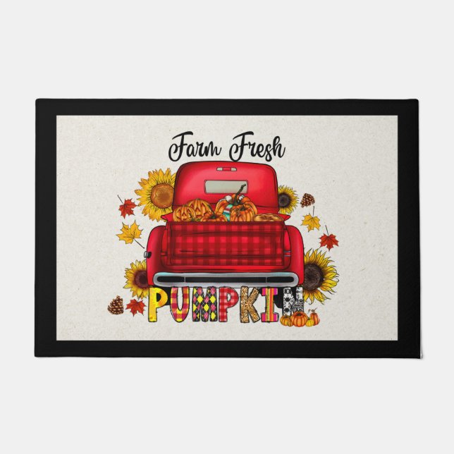 Herbst Bauernhof Tür Mat Fußmatte (Vorderseite)